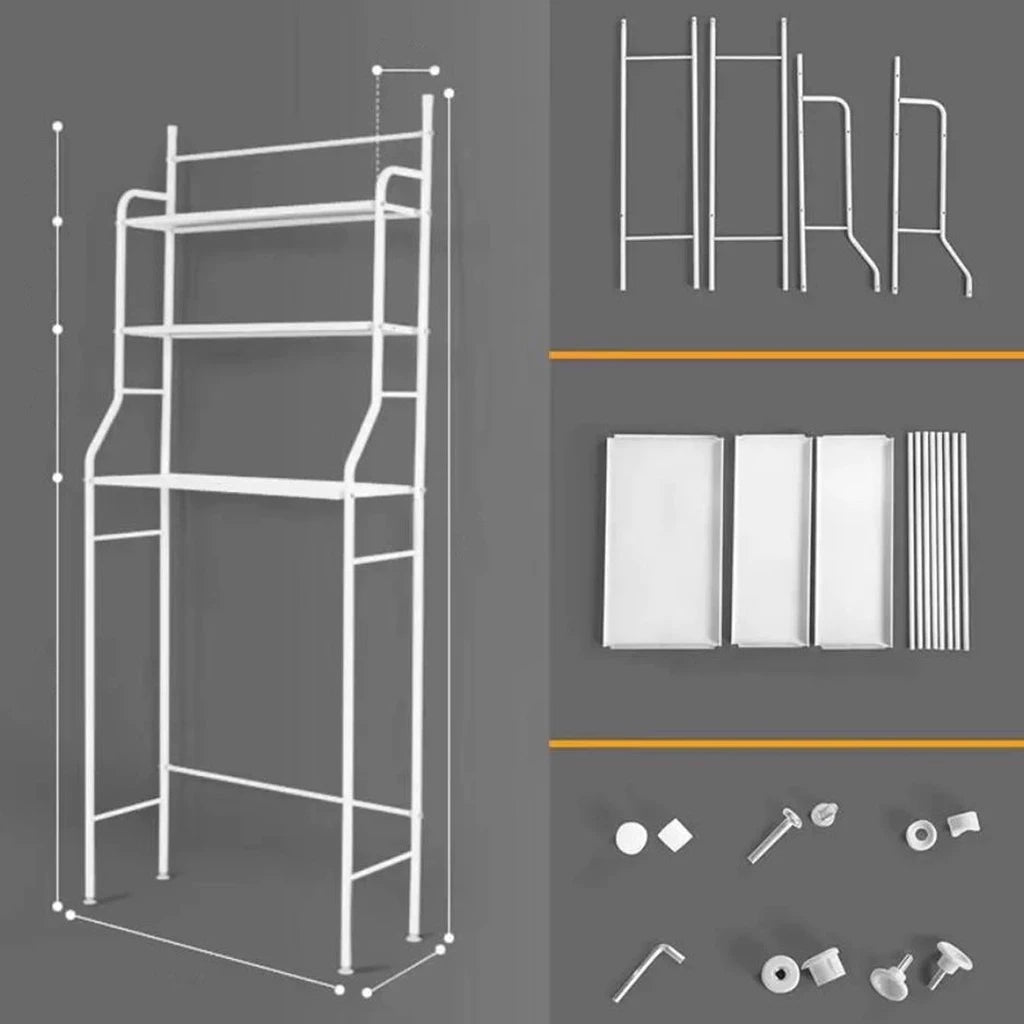 Estante Organizador de 3 Niveles para Lavadora o Baño