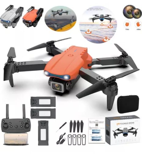 Drone Pro 4K E99 Pro Grabación WiFi 2.4G con Tres Baterías