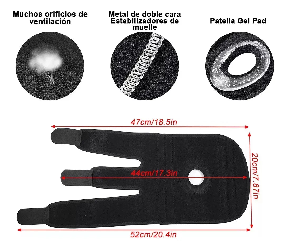 Rodillera Deportiva de Soporte 733B – Protección y Rendimiento